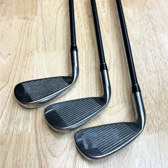 TaylorMade Black and Red Ultralite Golf Shafts Set 4,5 and 7 - Picture 2 of 9